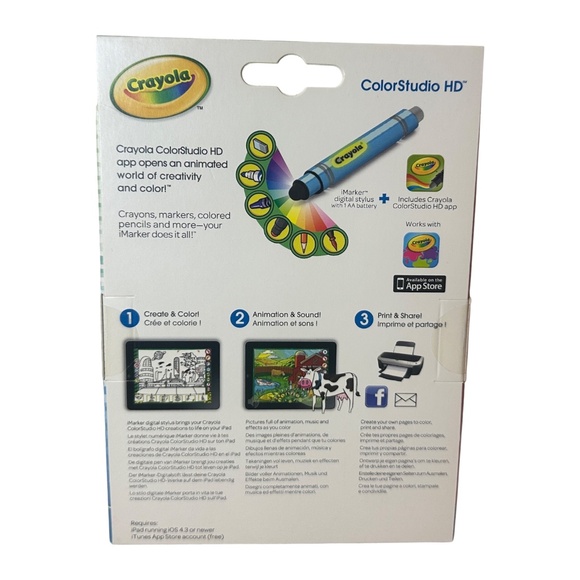 Griffin Crayola Blue iMarker & Digital Stylus ColorStudio HD (GC35333) - Picture 2 of 2